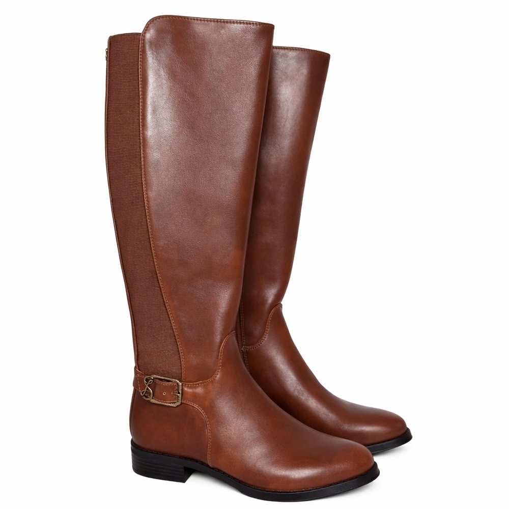 Sam & Libby Percy Hazelnut Knee High Boots Women’s Size 6.5 Riding Boots NIB